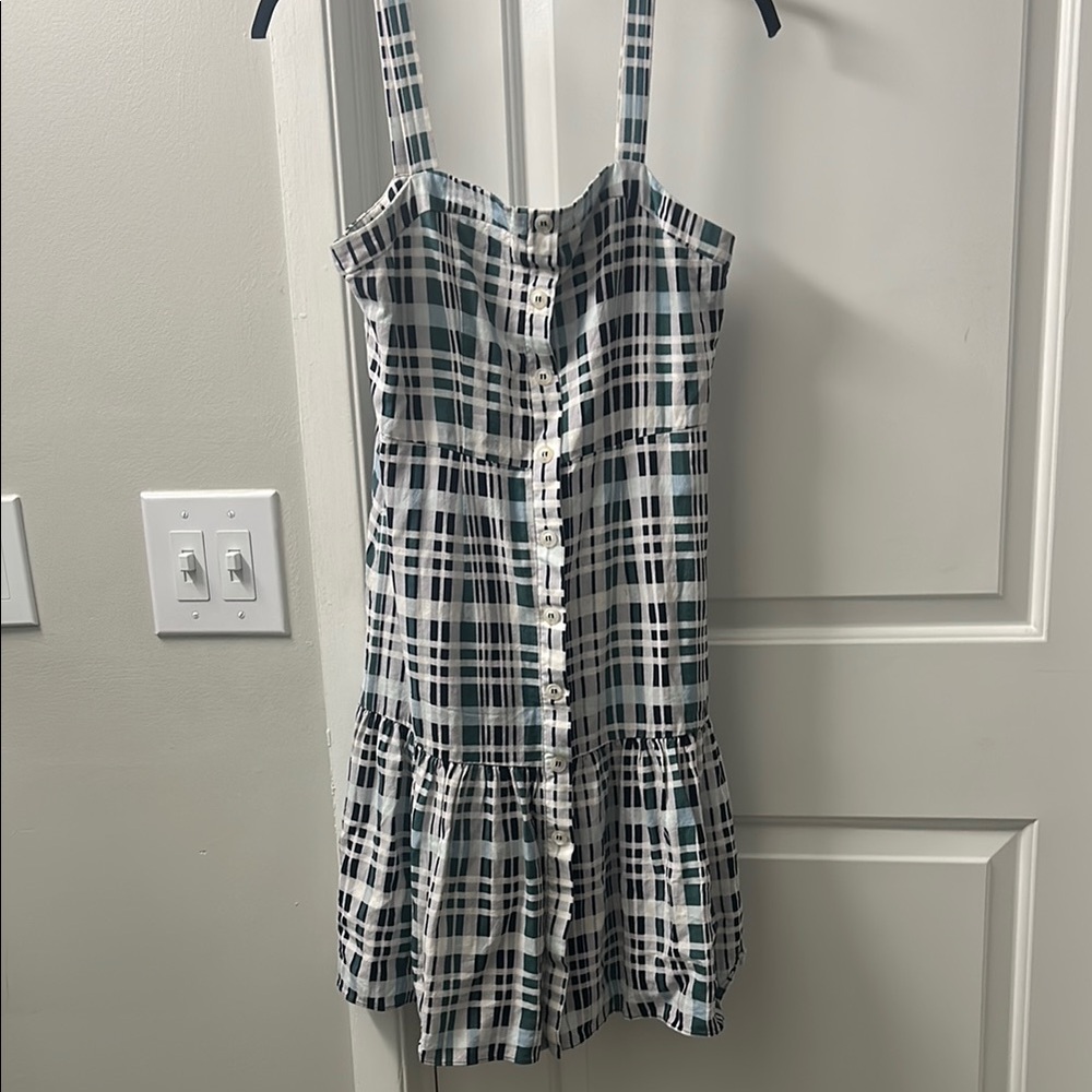 BCBG MaxAzria Lined Checkered Spring Dress